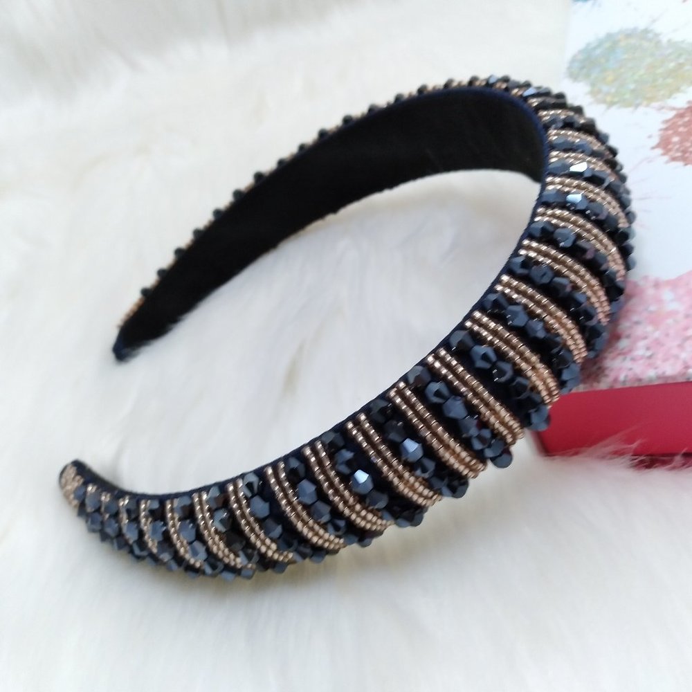 Crystal Headband Rhinestone Black Hair Accessories